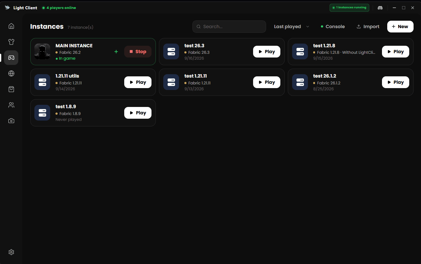 LightClient - Instances